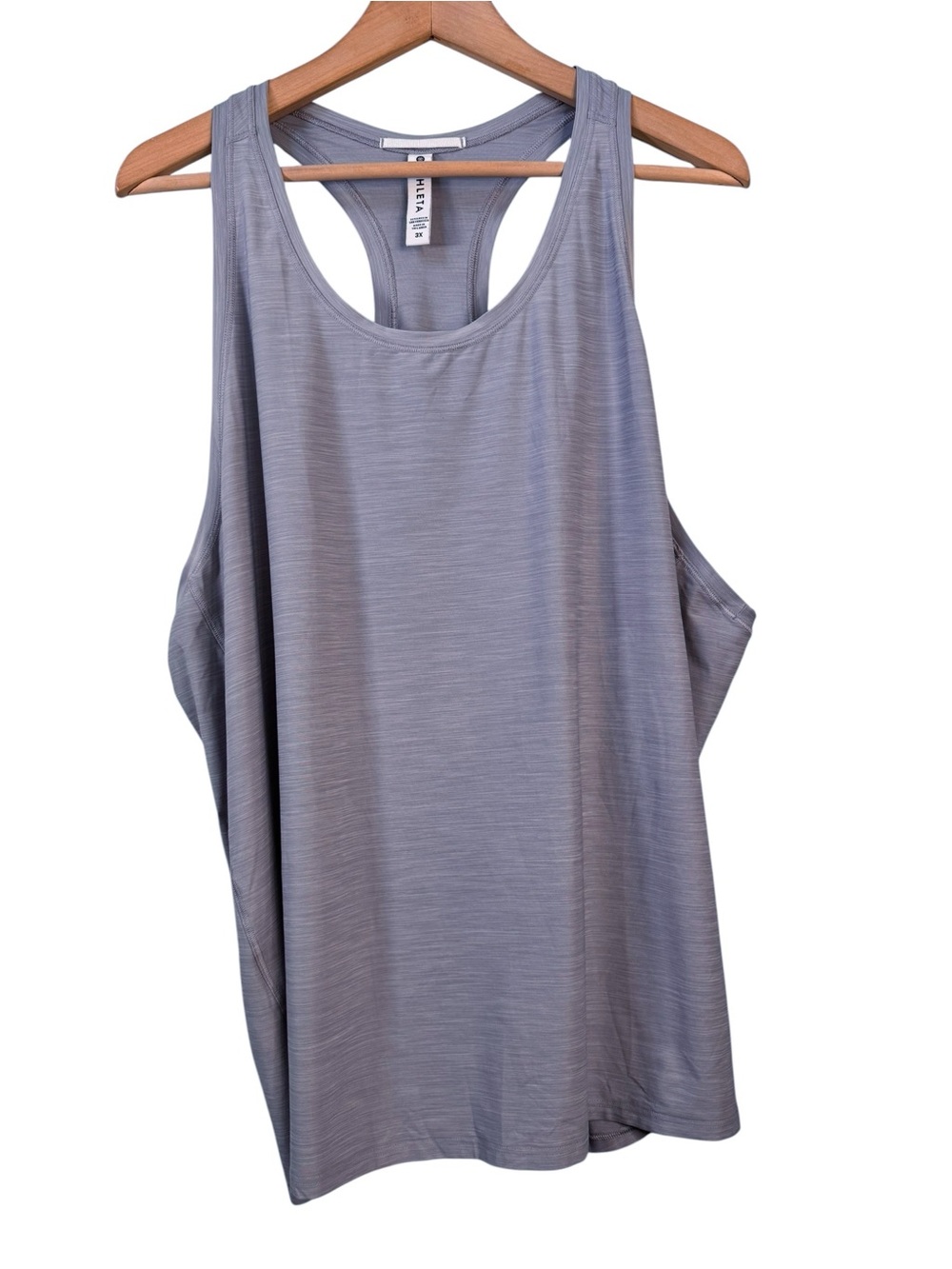 Athleta Ultimate Train Textured Tank Top Size 3X Light Heathered Purple 657746